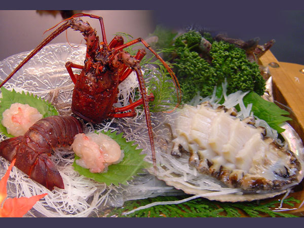 伊勢海老、鮑