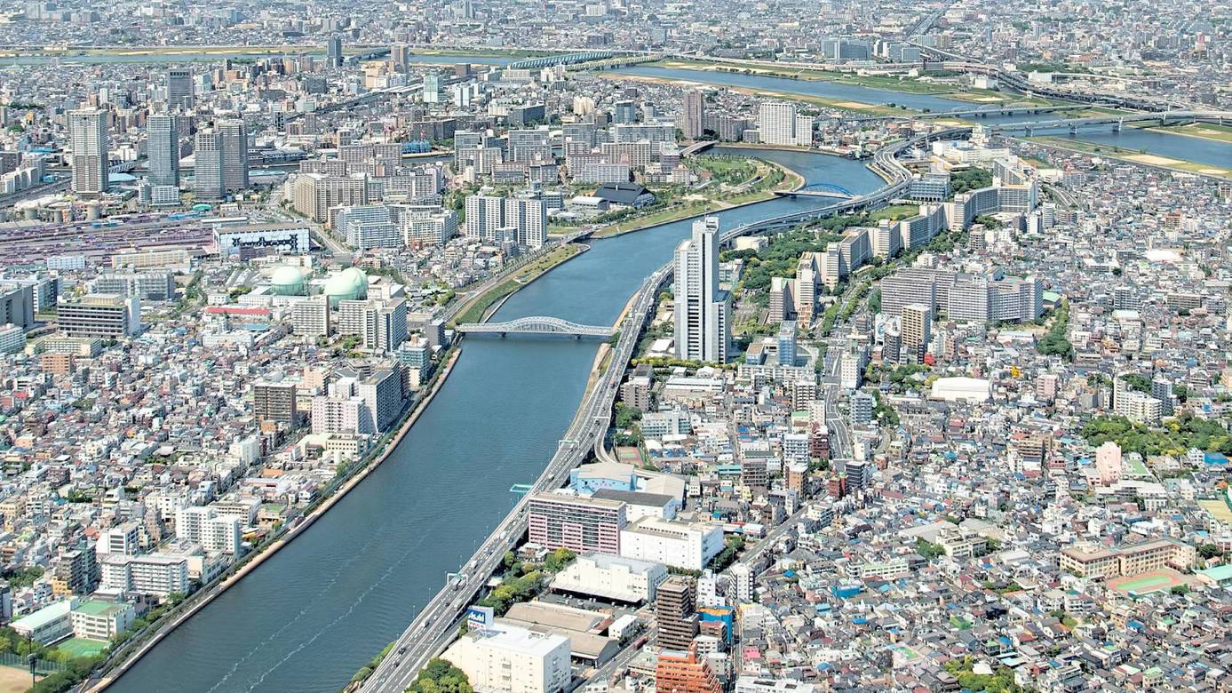 ・【スカイツリーから南千住方面の景色】