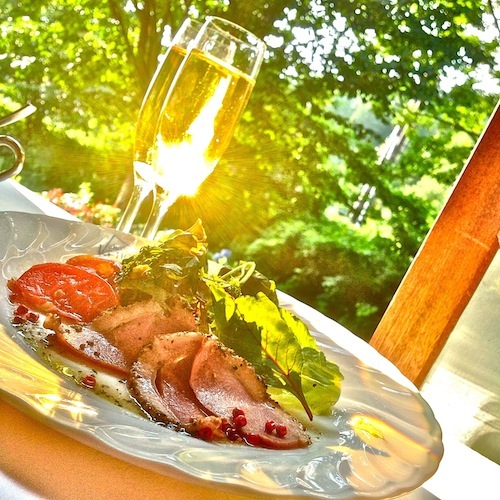 鴨とトマトのサラダ