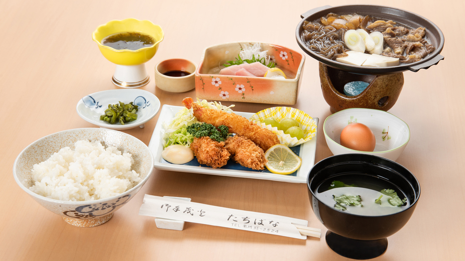 *お夕食／たちばな御膳（一例）