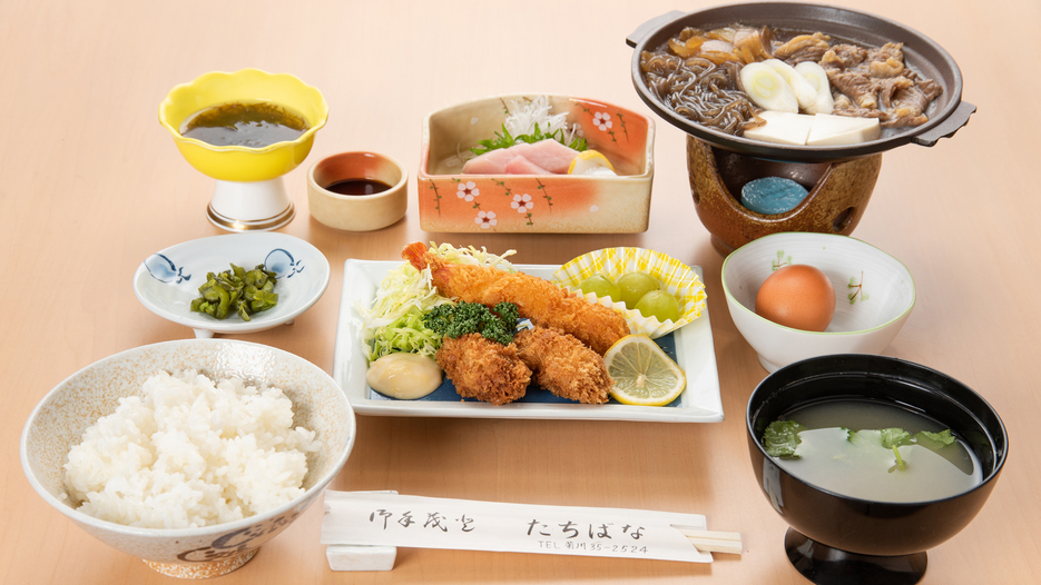 *お夕食／たちばな御膳（一例）