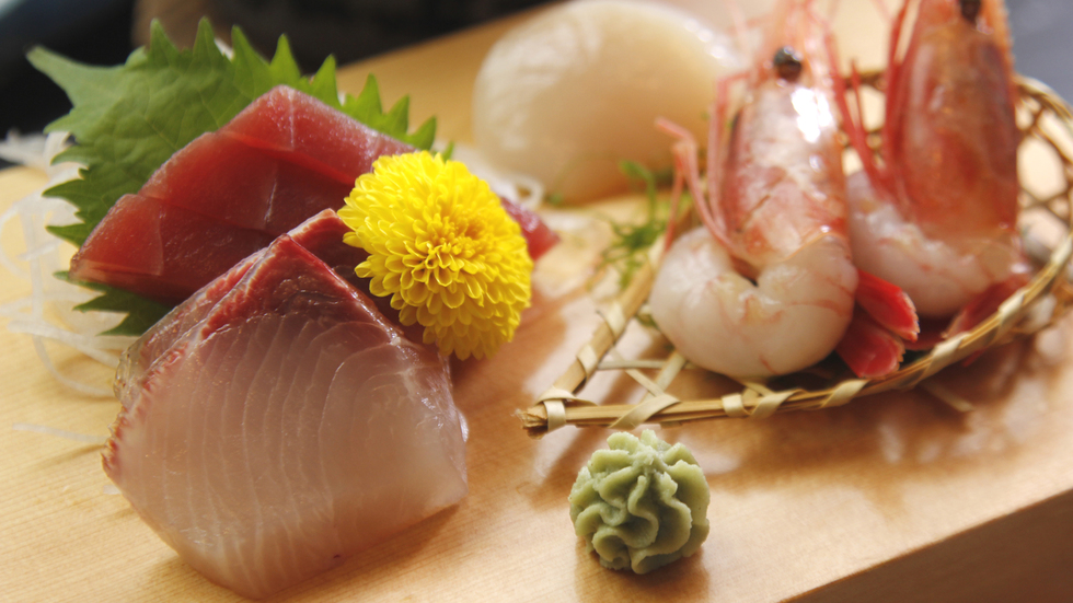 【料理】相模湾で獲れた新鮮な魚介のお造り