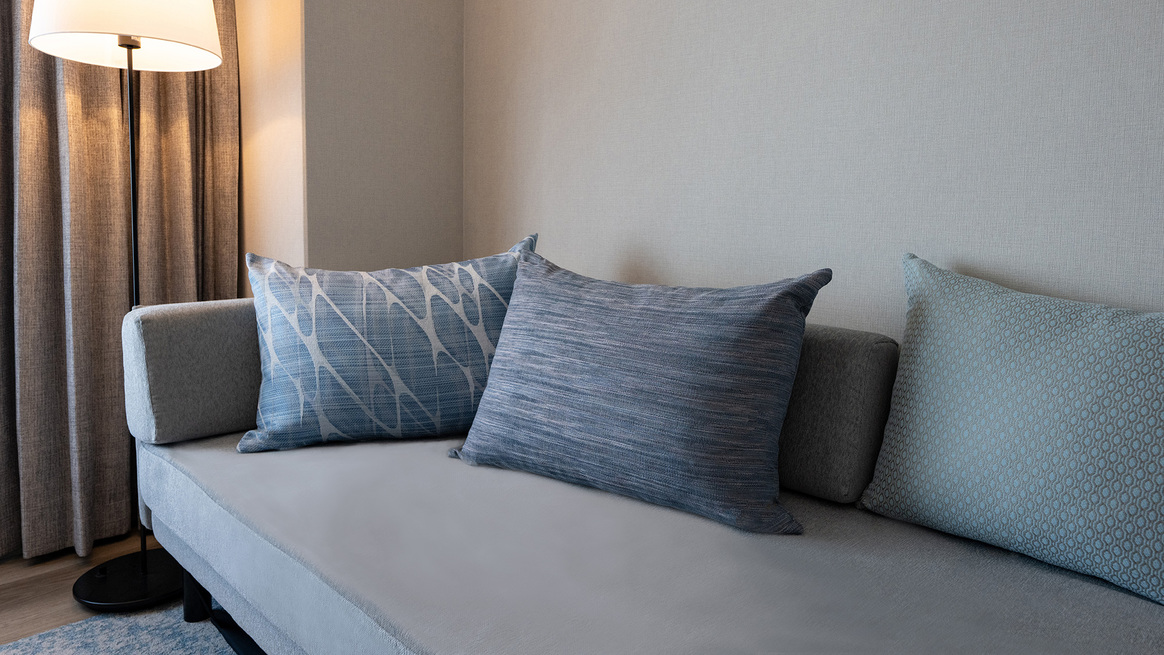 ゆったりと寛げるソファは、ソファーベッドとしてもご利用いただけます