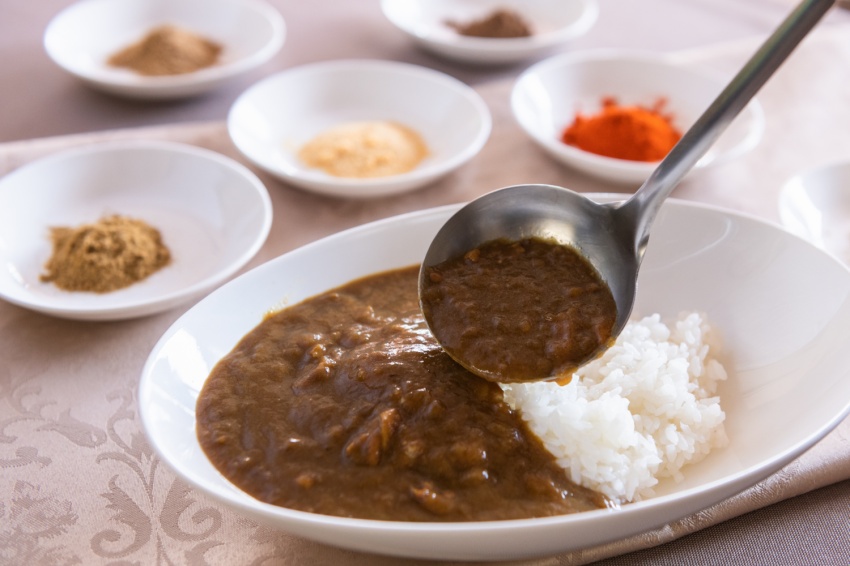 大人気の名物朝カレー！