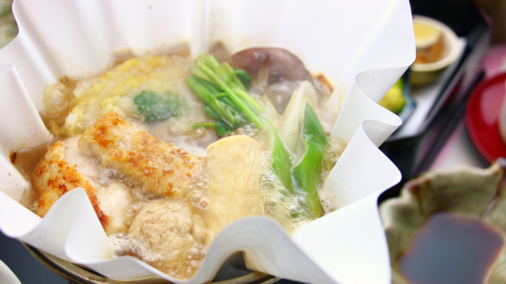 #上州地鶏鍋〜当館でしか味わえないこの味をご賞味下さい