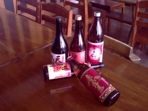 人気の赤や紫芋の焼酎