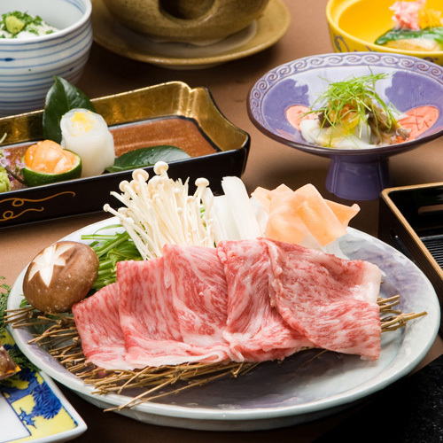 ご夕食一例「和牛しゃぶしゃぶ」