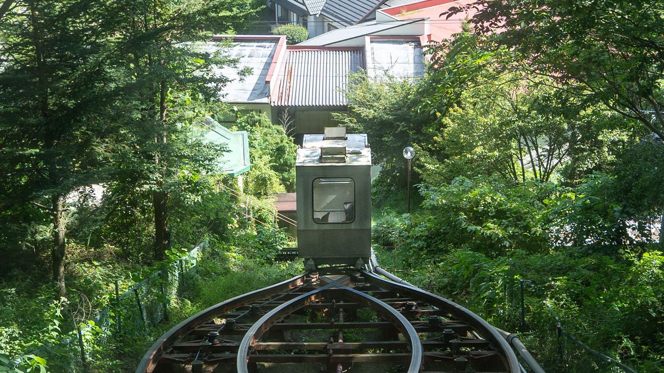 【登山電車】雲の助に向かう様子
