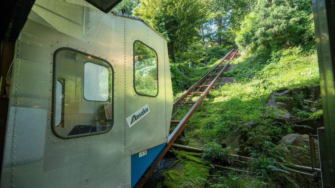 【登山電車】フロント乗り場からの様子