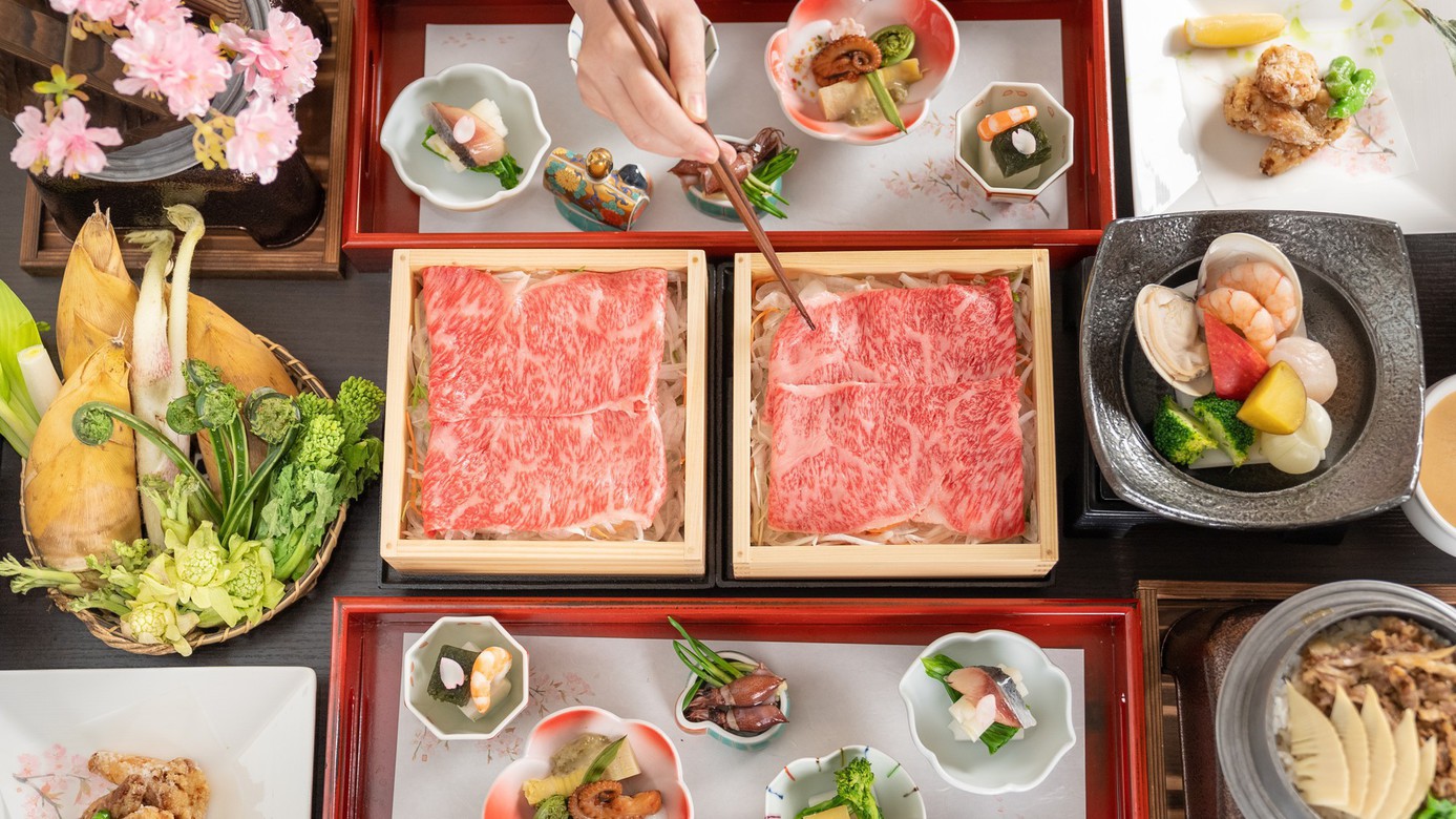 【春の味覚】山形の春、薫る。山菜の温泉蒸ししゃぶ会席
