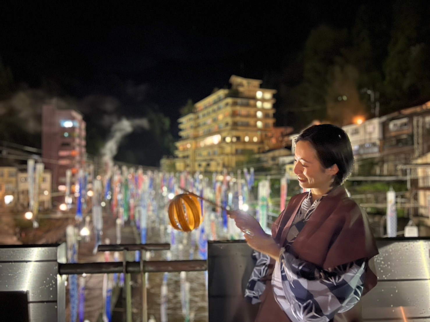 鯉のぼり祭り期間中はライトアップも！
