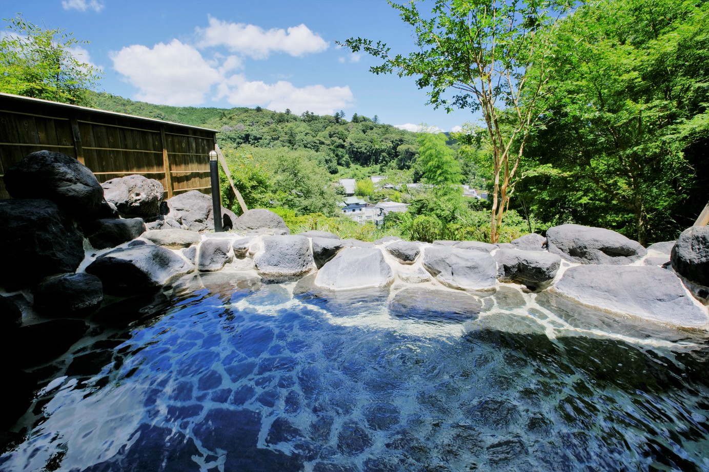 展望貸切露天風呂（岩イメージ）