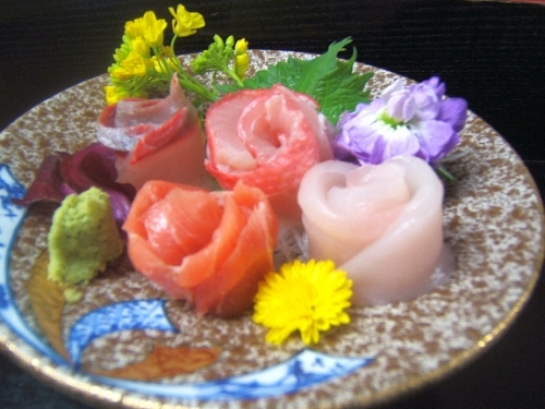 お刺身花篭造り一例