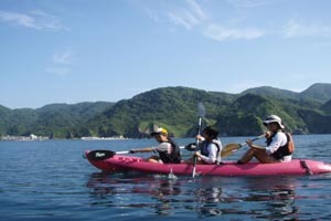 ファミリーシーカヤック半日体験プランもあります