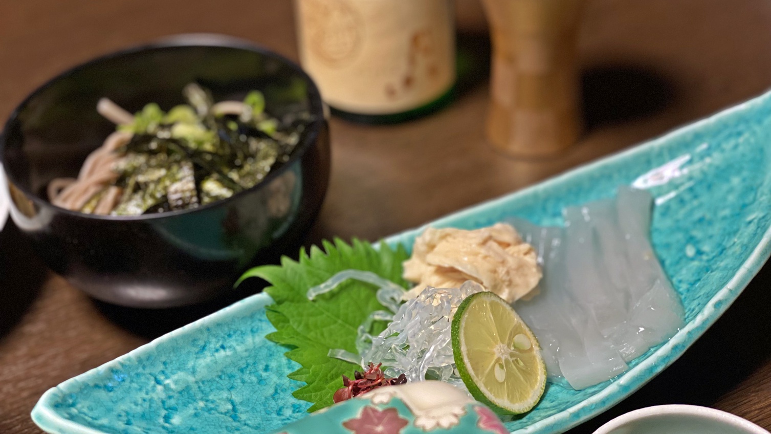 *【精進料理一例】イカにそっくりの烏賊もどき。材料は何か・・・予想しながら食してみて下さい。