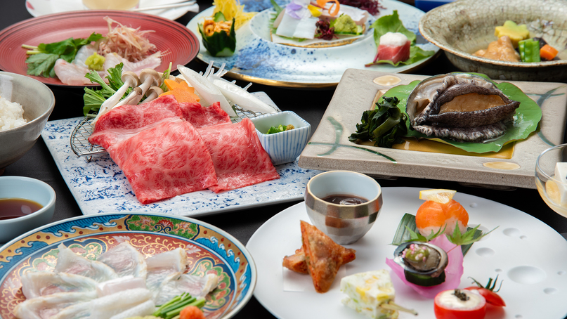 【夕食一例】四季旬彩 味覚会席／長萩和牛をはじめとする萩の旬の味覚を楽しむ月替わりの献立をご用意