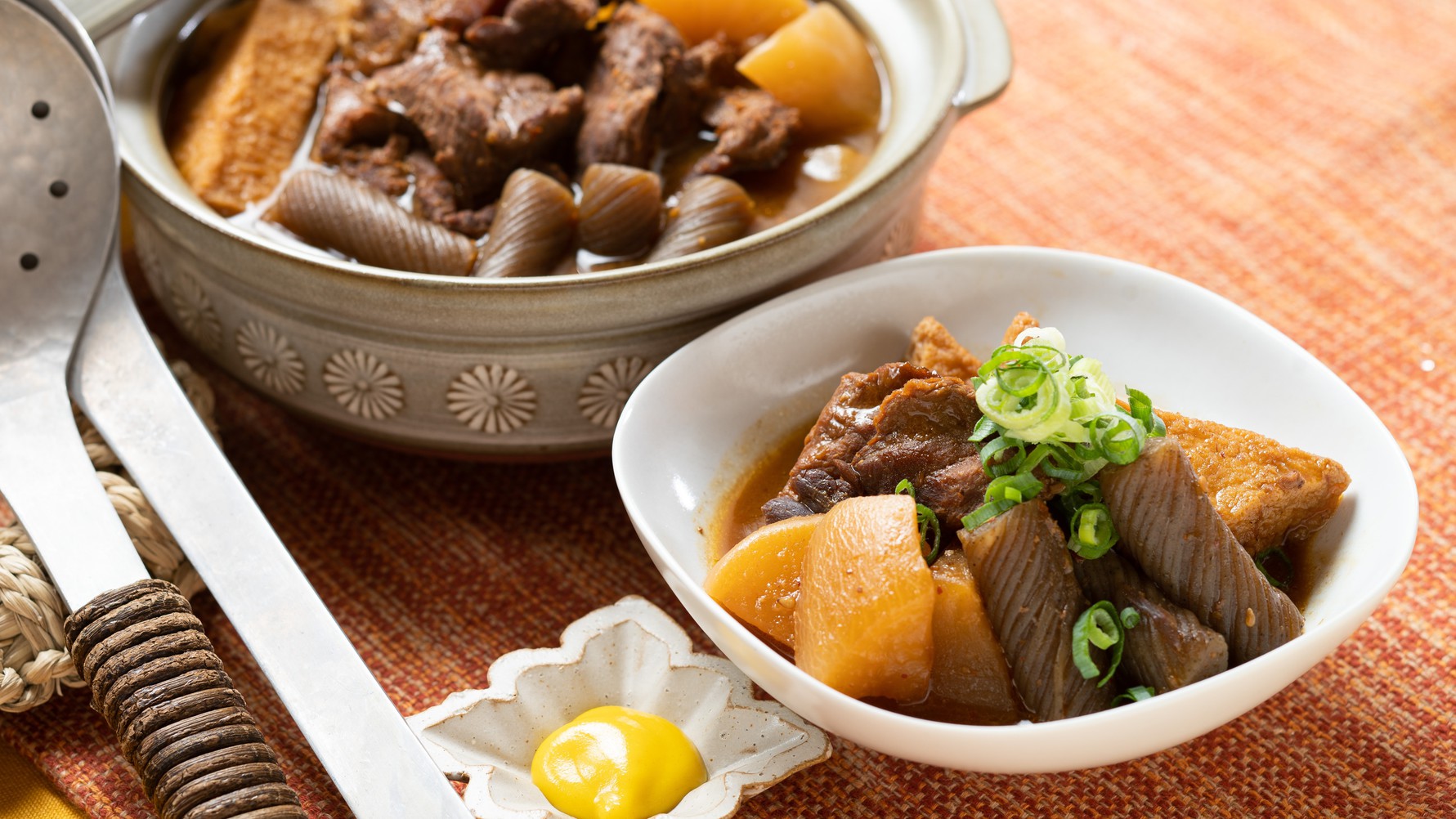 馬肉を使った、うまだしおでん