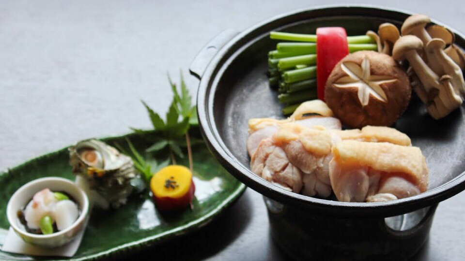 滋養鶏と前菜