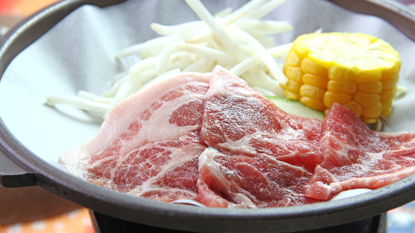 【#夕食一例-豚の陶板焼き】