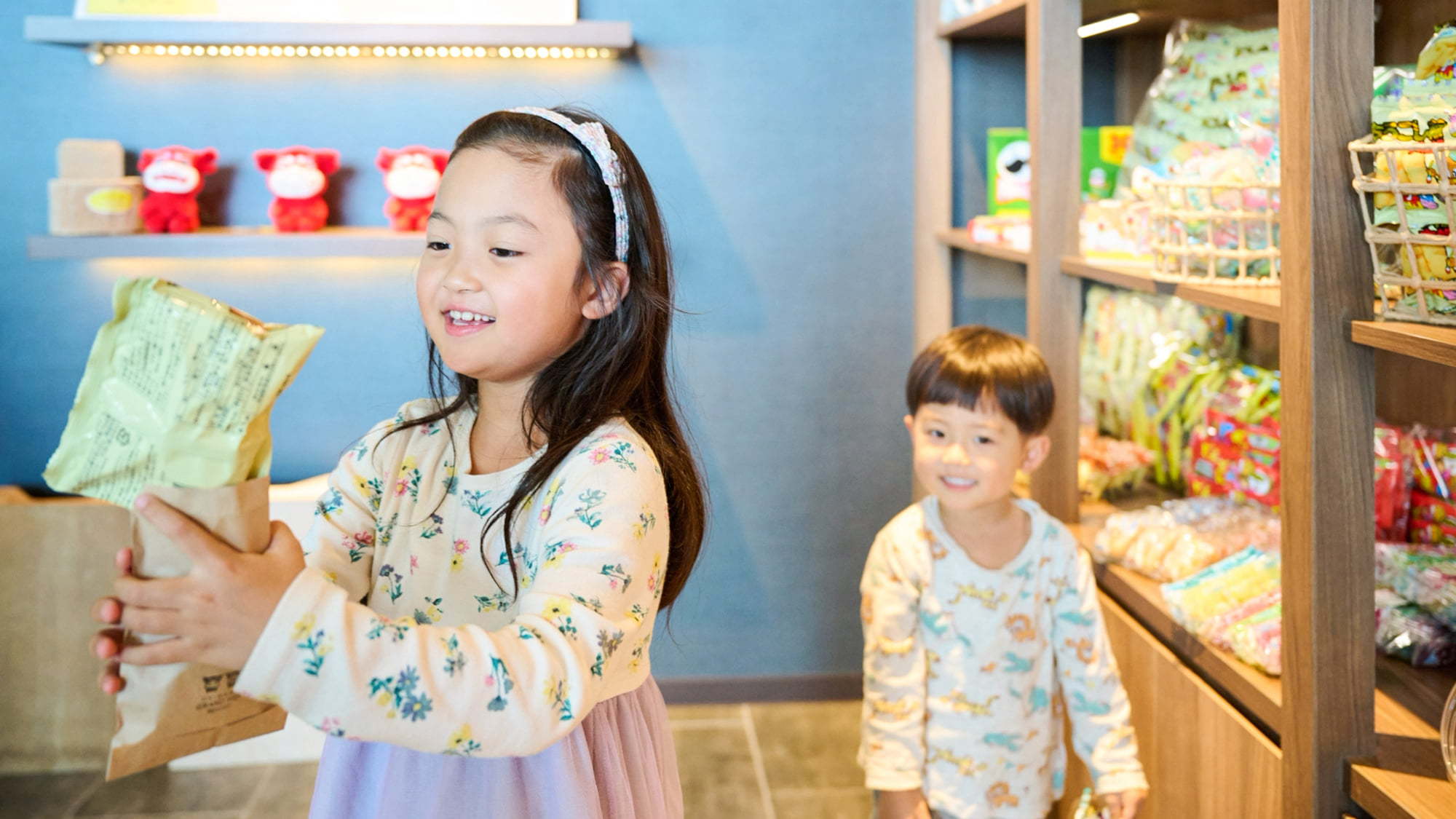 お子様はもちろん大人もワクワク♪「アメニティーコーナー」
