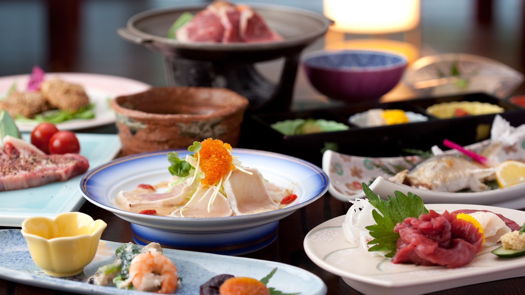 熊本の季節の味覚をご堪能いただける会席料理。