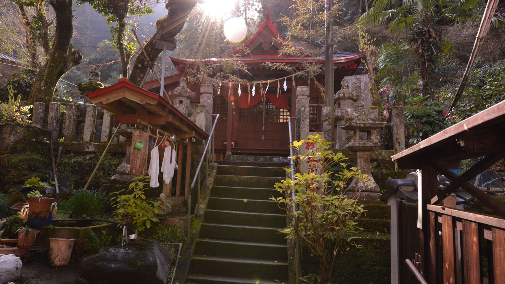 *背戸屋の路地/昔ながらの生活感漂う背戸屋（路地裏）。今の変わらず生活が営まれています。