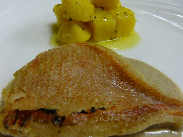 フルコースディナー(魚料理)｜金目鯛のソテーレモンソース