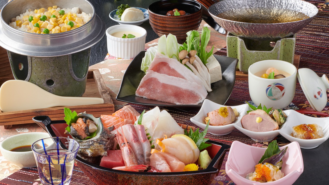 量控え目会席あわづ会席（イメージ）