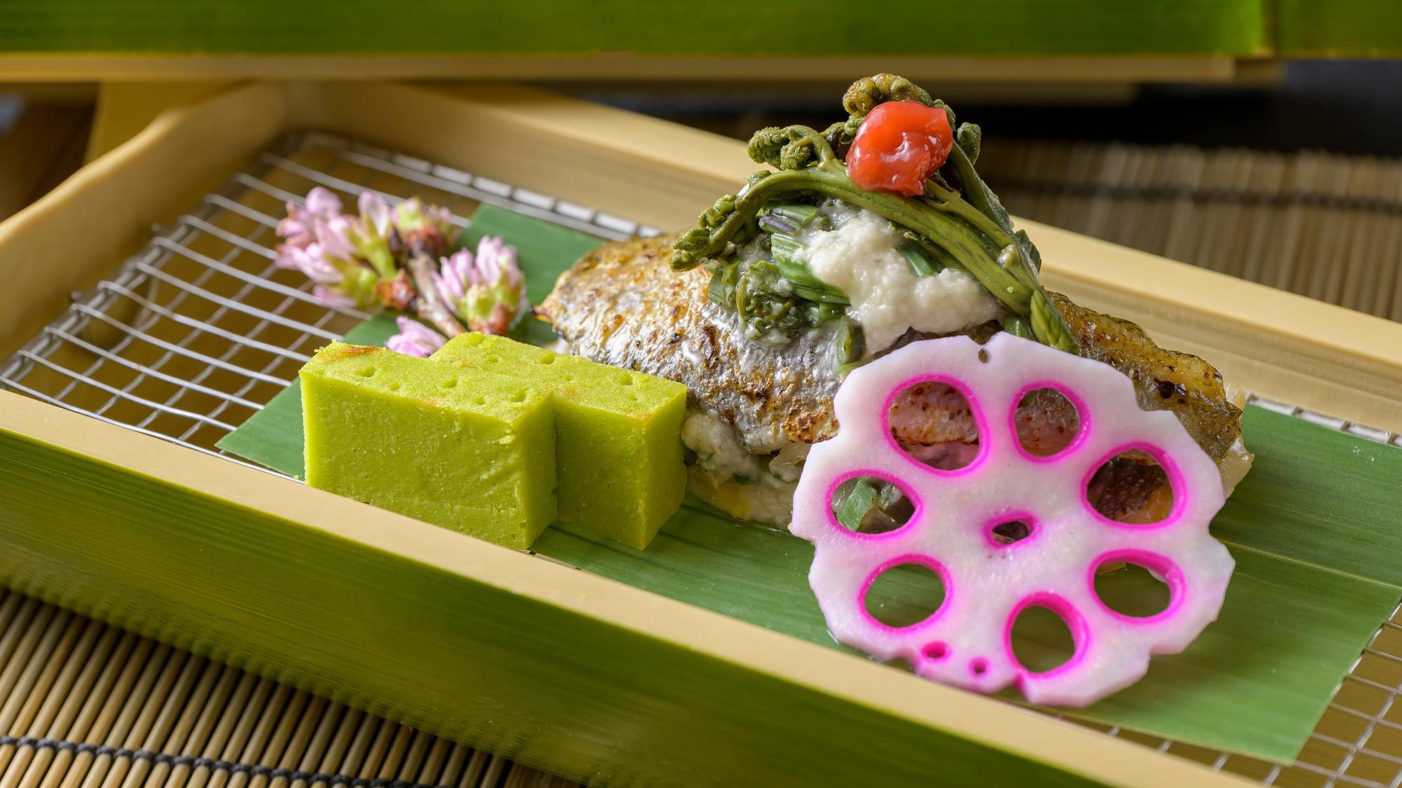 【万葉創作和会席：春】季節に合わせて旬の素材を愉しめる、福一のお料理。