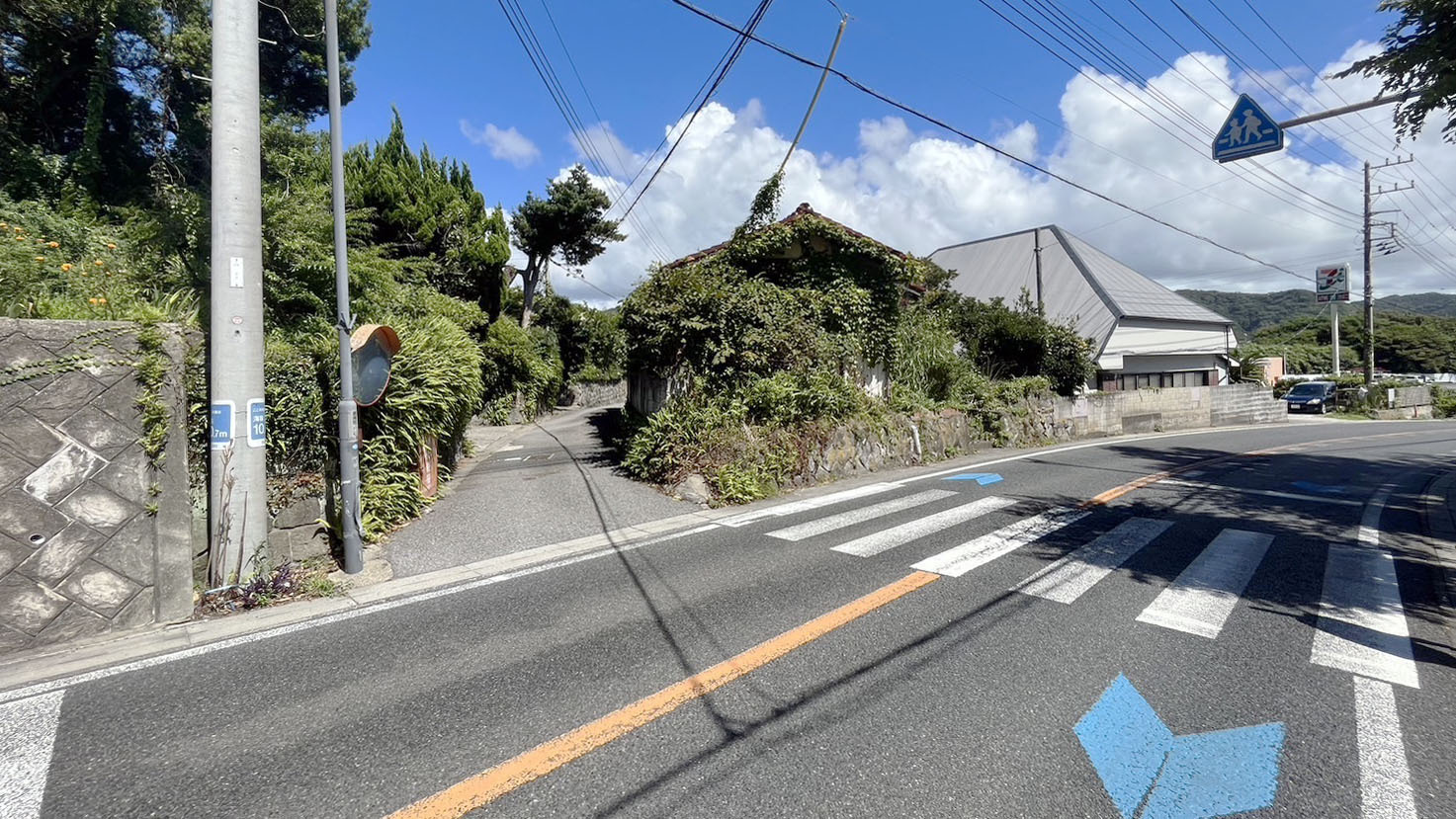 駐車場道順（宿前の国道）