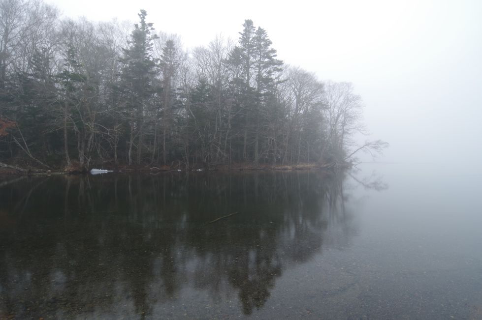 朝靄の屈斜路湖