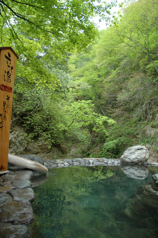 【広瀬川源流露天風】立ち湯