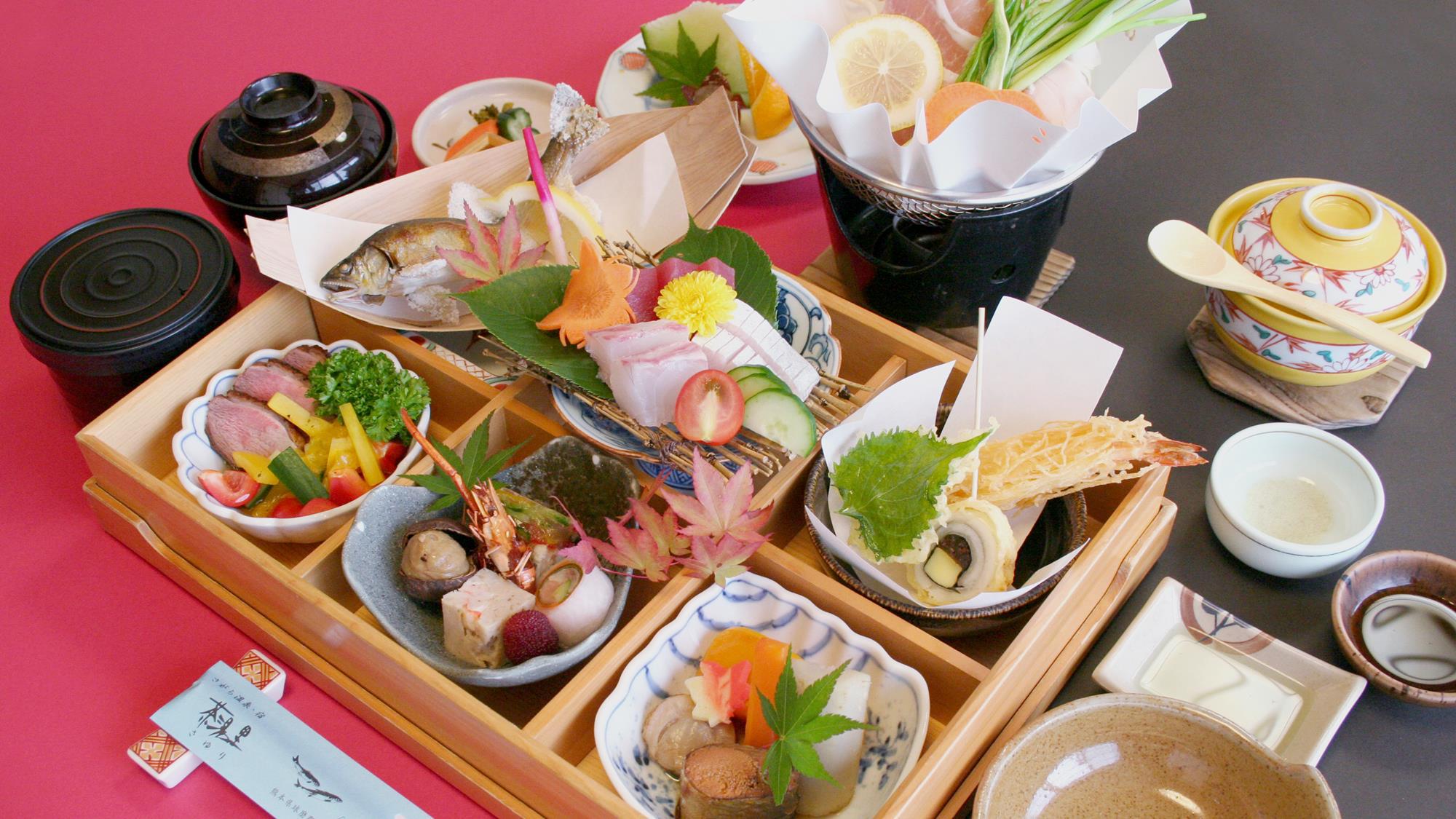 【お料理】松花堂一例