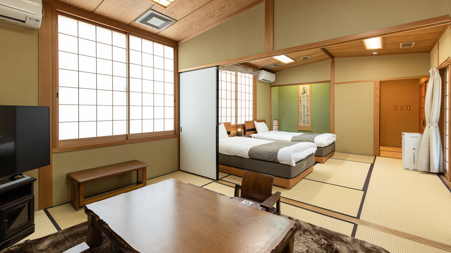 *【離れ一例】寝室や居間があり、まるで一軒家の別荘に来ている気分。プライベートな滞在にオススメ。