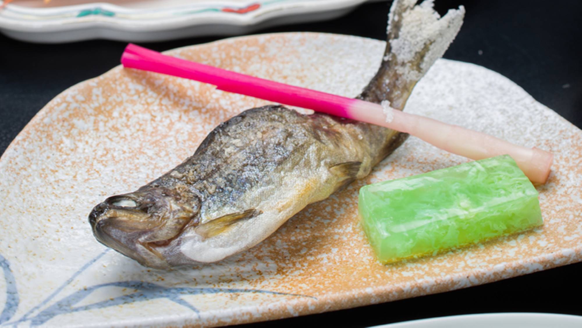 *夕食一例/ゆば料理や川魚を使用した山の幸をふんだんに取り揃えております。
