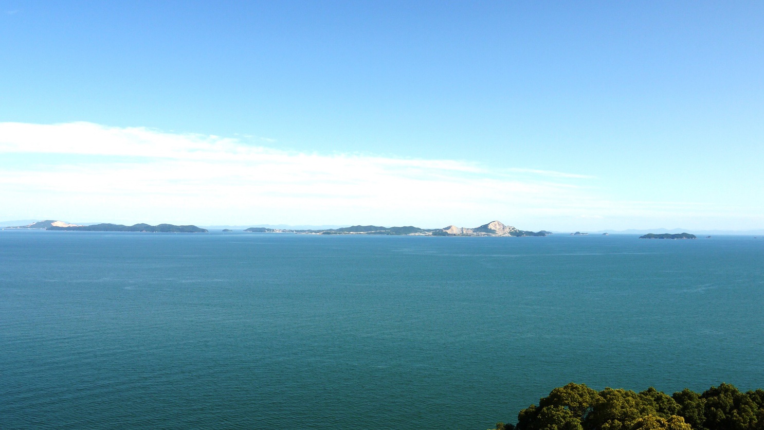 *赤穂ハイツからの景色(初夏の海）