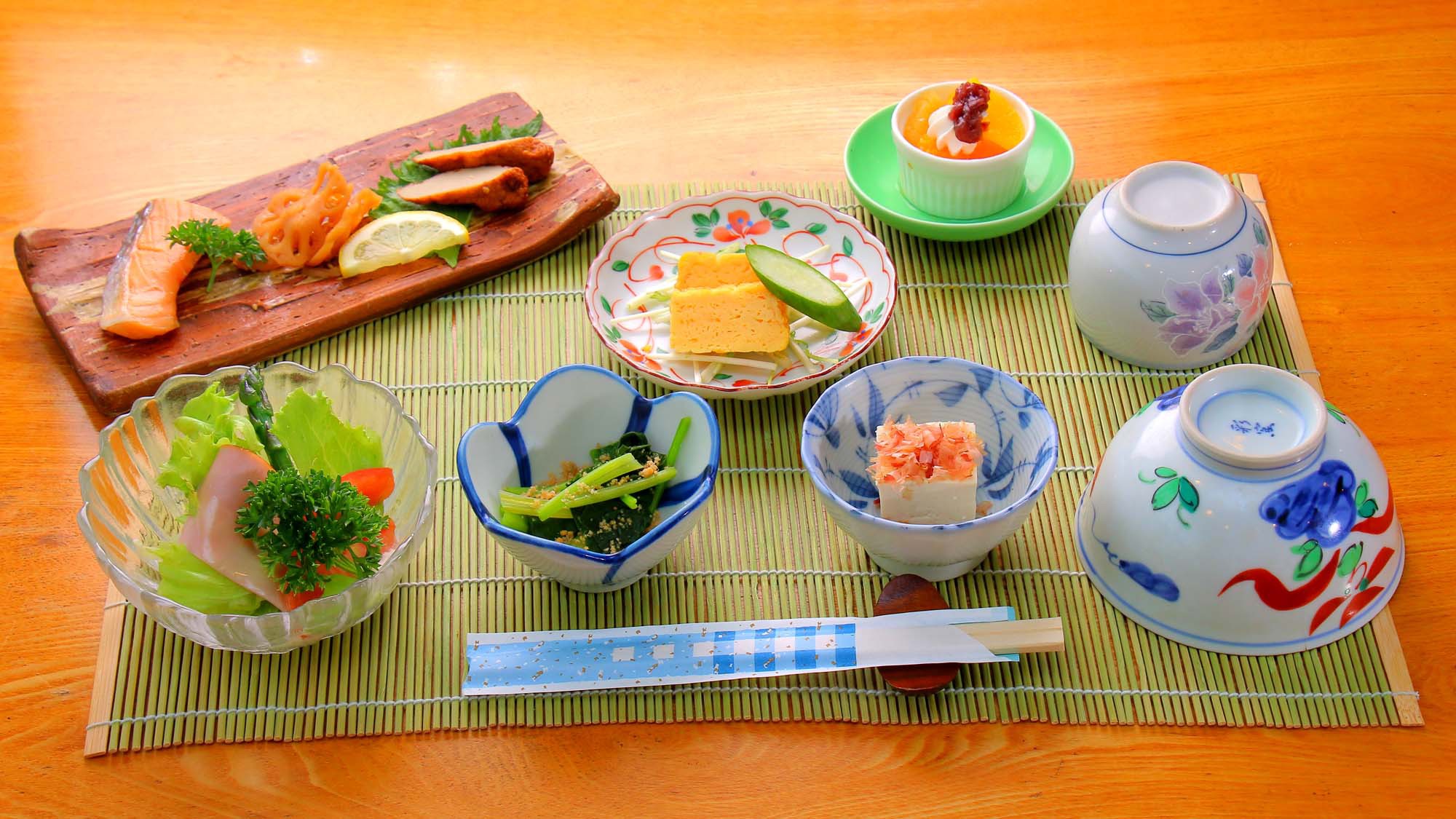 ＜朝食一例＞〜和食〜ご朝食は「和食」か「洋食」選べます！事前にご希望をお知らせ下さい