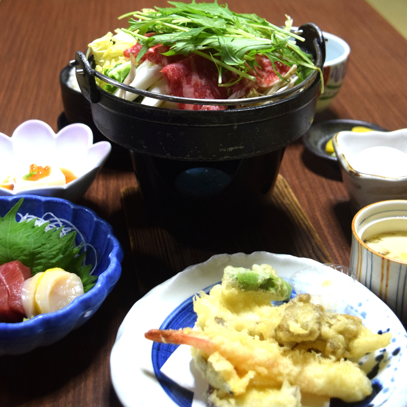 【夕食】すき焼き定食