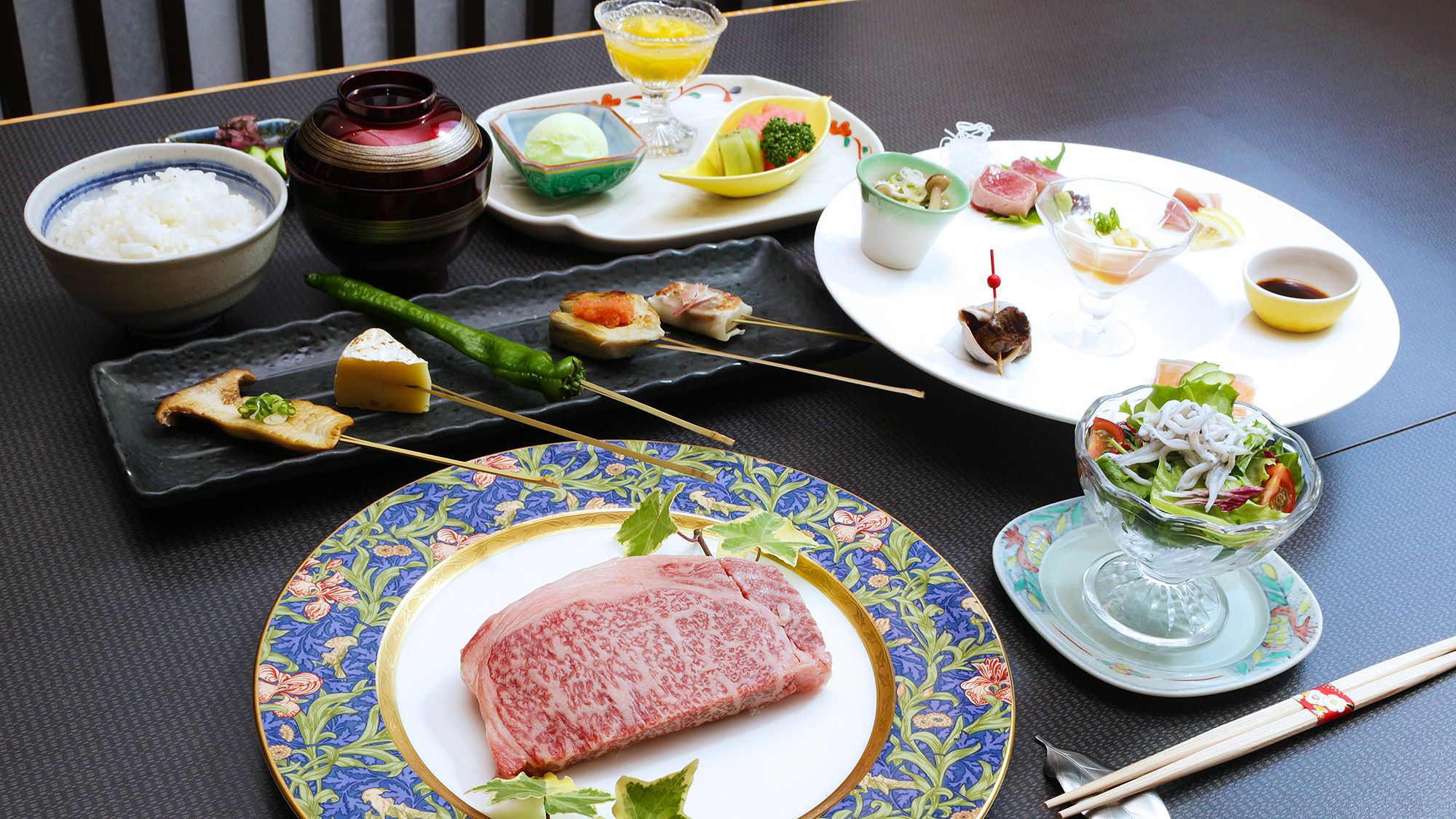 日本料理「四季」鉄板焼きコーナーで食す！松風（まつかぜ）コースプラン（2食付）