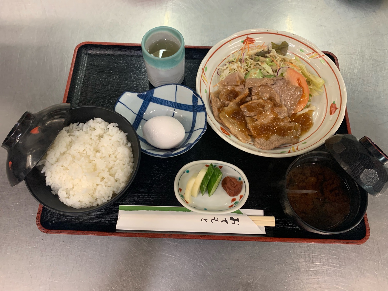 焼肉朝食