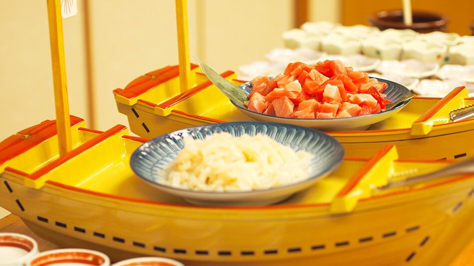 朝食バイキング