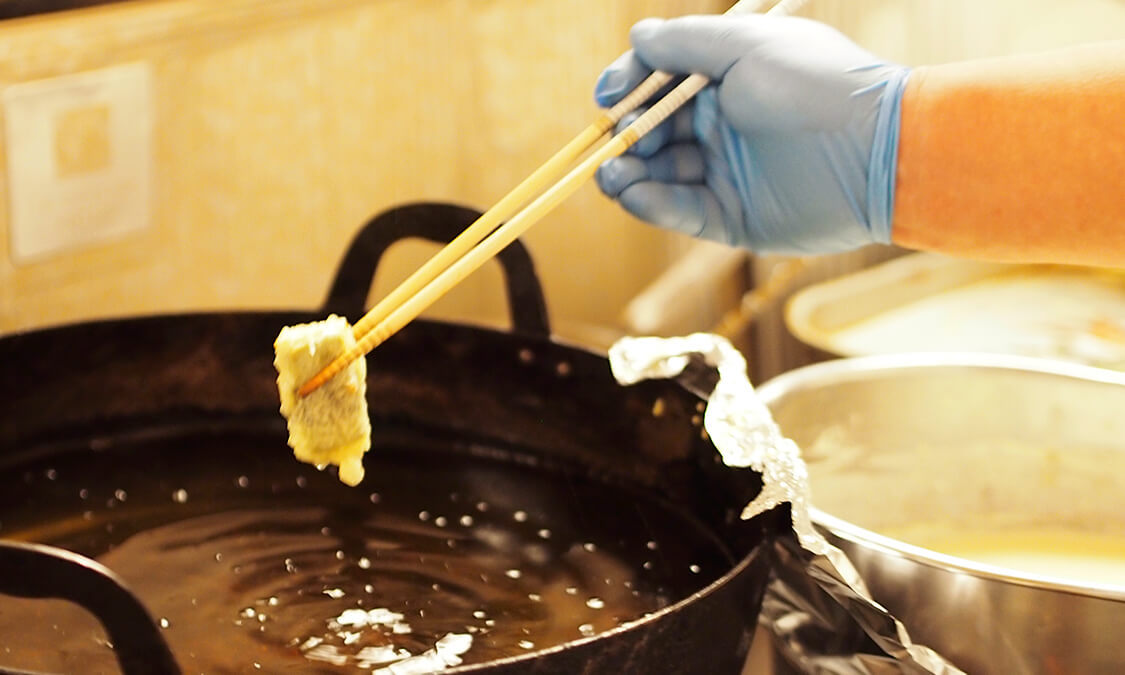 実演調理「天ぷら」