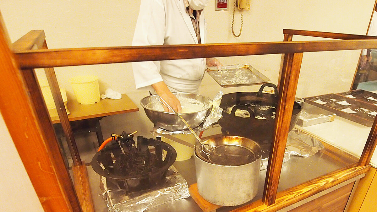 実演調理「天ぷら」