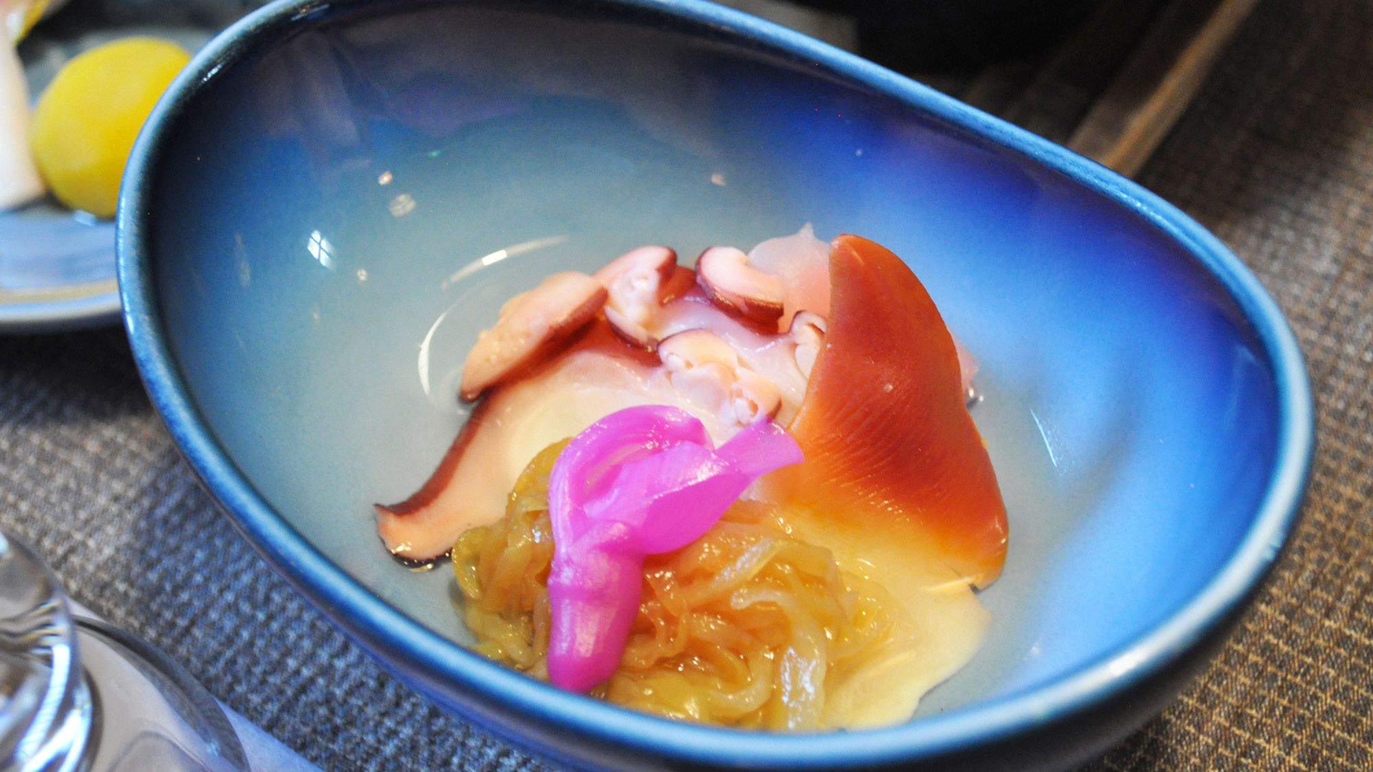 【夕食】ホッキとタコの酢の物