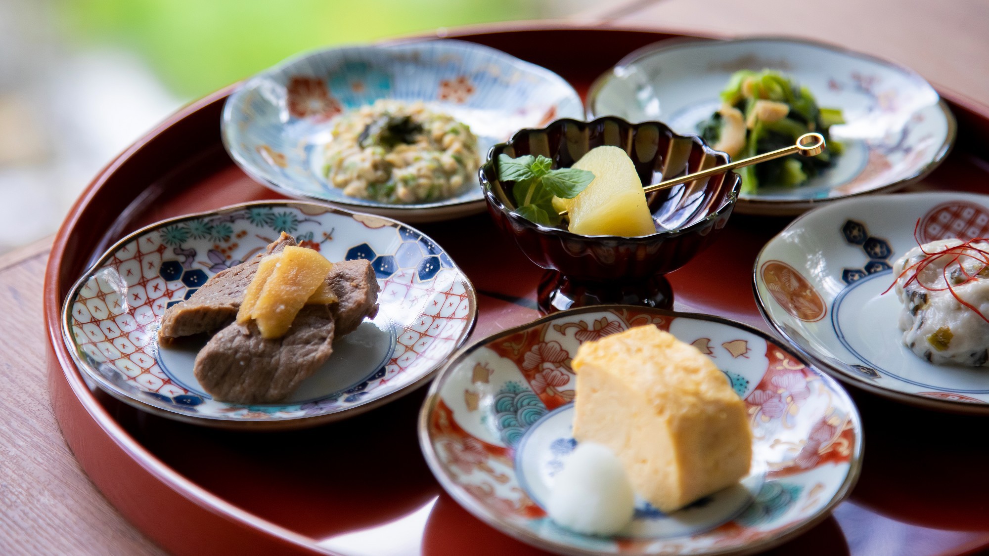 ご朝食 蓼科 山ごはん信州の美味しい色々を豆皿に載せてちょこっとずつ