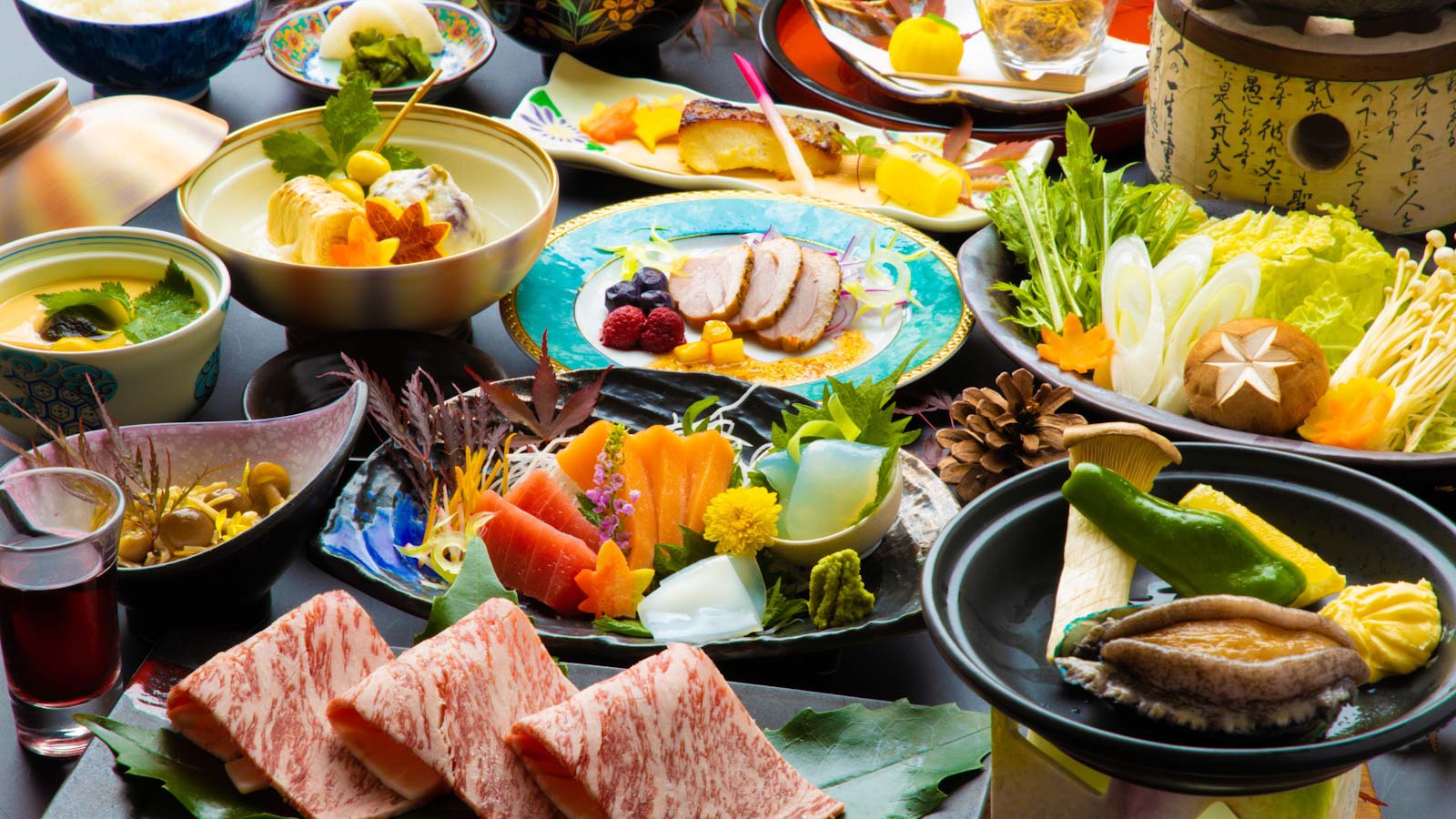 上州牛&活き鮑の踊り焼きなど上州の地産地消を楽しむきむら会席