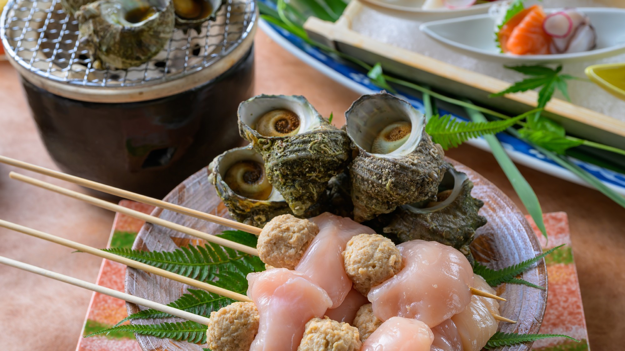 【夕食ビュッフェ】佐渡産サザエのつぼ焼き