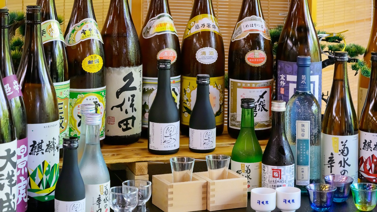 【別注メニュー】良質な米と水が生み出す極上の日本酒が勢揃い。