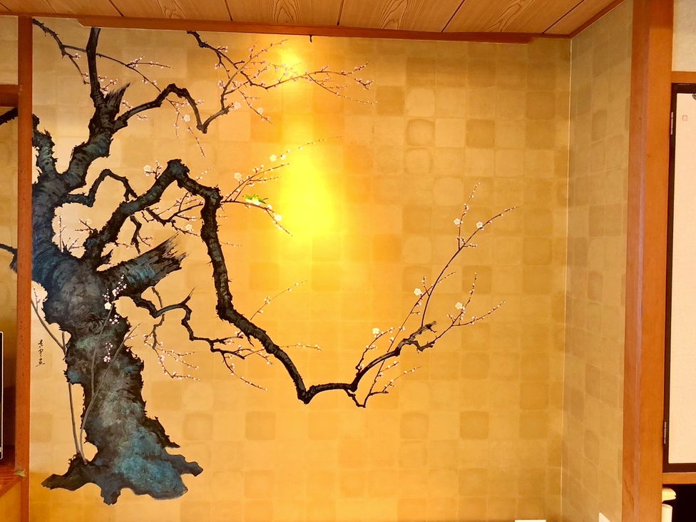 絵画特別ルーム（一例）「梅花饗宴」イメージ（白梅）