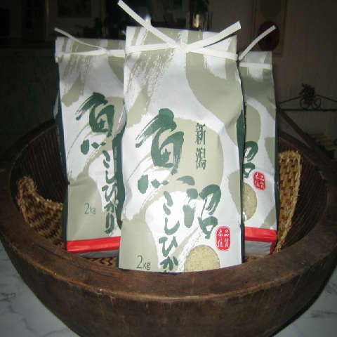 自家製魚沼産コシヒカリ販売中♪